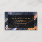 Carte De Visite Acrylique pour le marbre noir et le bronze (Dos)