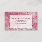 Carte De Visite Acrylique pour pétales de vidange abstrait (Dos)