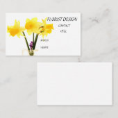 Carte De Visite Acte de fleuriste (Devant / Derrière)