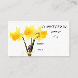 Carte De Visite Acte de fleuriste