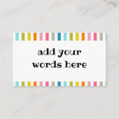 Carte De Visite Acte de gentillesse aléatoire (Dos)