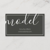 Carte de visite Acteur de modèle (Dos)