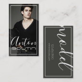 Carte de visite Acteur de modèle (Devant / Derrière)