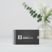 Carte De Visite Acteur de scène - Noir urbain blanc (Debout devant)