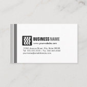 Carte De Visite Acteur de scène - Noir urbain blanc (Dos)