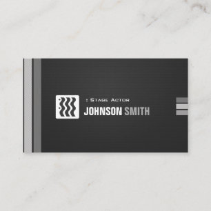 Carte De Visite Acteur de scène - Noir urbain blanc