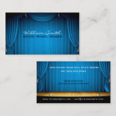 Carte De Visite Acteur/model/singer (Devant / Derrière)