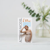 Carte De Visite Acteur Modèle Capture d'écran du cinéma (Debout devant)