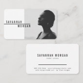 Carte De Visite Acteur modèle danseur photo contemporaine en mode  (Devant / Derrière)