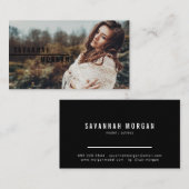 Carte De Visite Acteur modèles danseur photo moderne typographie n (Devant / Derrière)