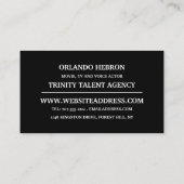 Carte De Visite Acteur, Production cinématographique (Dos)