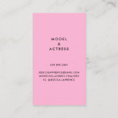 Carte De Visite Acteurs modèles photo photographie photographique  (Dos)