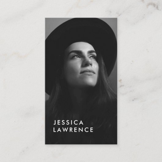 Carte De Visite Acteurs modèles photo photographie simple photo (Devant)