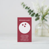 Carte De Visite activité de bowling sur mesure (Debout devant)