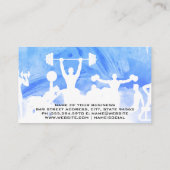 Carte De Visite Activités fitness | Kettle Bells | Aquarelle (Dos)