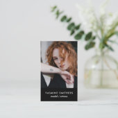 Carte De Visite Actor Model Singer Dancer SOCIAL ICON Black Photo (Debout devant)