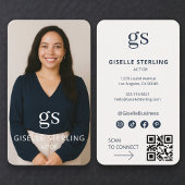 Carte De Visite Actor Photo QR Code Professional