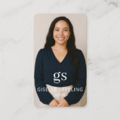 Carte De Visite Actor Photo QR Code Professional (Devant)