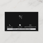 Carte De Visite Actrice-coiffeuse-modèle de casque moderne (Dos)