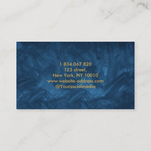 Carte de visite actuaire (Dos)