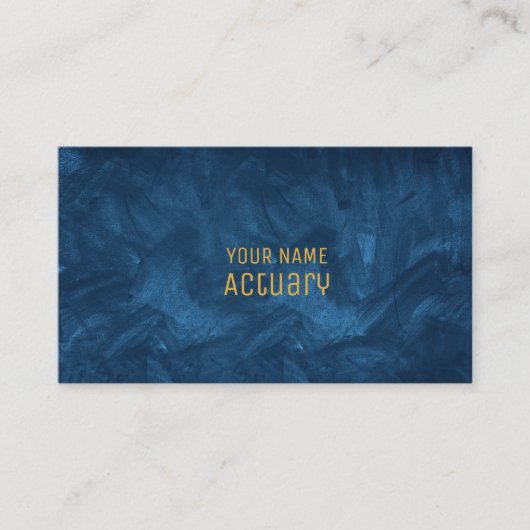 Carte de visite actuaire (Devant)