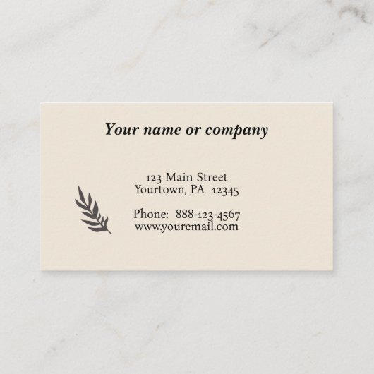 Carte De Visite Acupuncture (Dos)