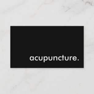 Carte De Visite acupuncture.