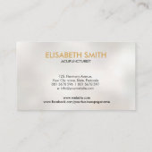 Carte De Visite Acupuncture Aiguilles vague de colonne (Dos)