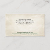 Carte De Visite Acupuncture et phytothérapie (Dos)