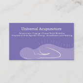 Carte De Visite Acupuncture médecine chinoise (Devant)