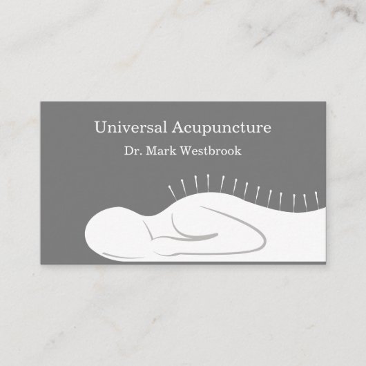 Carte De Visite Acupuncture Moderne Design (Devant)