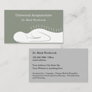 Carte De Visite Acupuncture Moderne Recto Verso