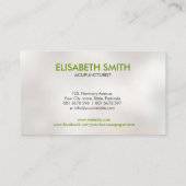 Carte De Visite Acupuncture Papillon d'aile (Dos)