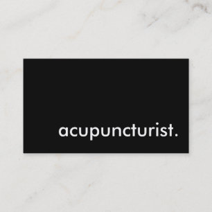 Carte De Visite acupuncturiste.