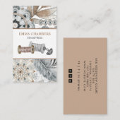 Carte De Visite Adaptateur Seamstress (Devant / Derrière)