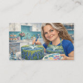 Carte De Visite Add image and information template business card (Dos)