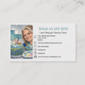 Carte De Visite Add image and information template business card (Devant)