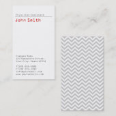 Carte de visite adjoint au médecin simple (Devant / Derrière)