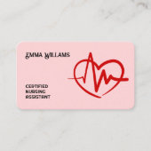 Carte De Visite 🩺 adjoint aux soins infirmiers certifié (Devant)