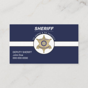 Carte de visite adjoint du shérif