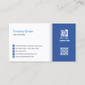 Carte De Visite Administrateur Gestion des finances (Devant)