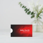 Carte De Visite Administration de base de données - moderne rouge  (Debout devant)