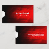 Carte De Visite Administration de base de données - moderne rouge  (Devant / Derrière)