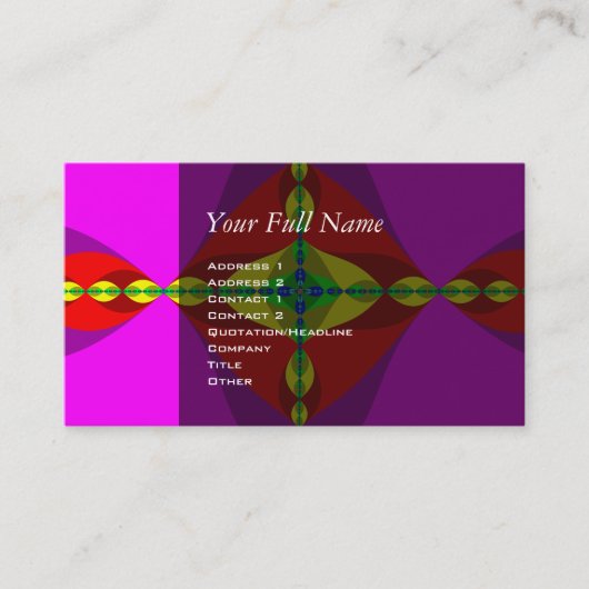 Carte De Visite ADN - Art fractal (Devant)
