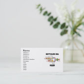 Carte De Visite ADN logiciel à l'intérieur (réplication de l'ADN) (Debout devant)