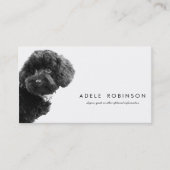 Carte De Visite © Adorable Black Toy Poodle Puppy (Devant)
