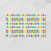 Carte De Visite adorable popsicles d'été glecream kawaii le (Dos)