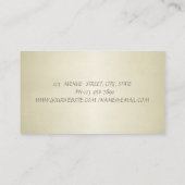 Carte De Visite Adorable Stylisant Élégant Chic Lotus Flower (Dos)