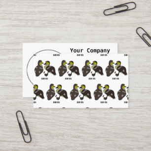 Carte De Visite adorable Twin Baby Duckling Huddling Cartoon
