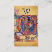 CARTE DE VISITE ADORATION DU PARCHEMENT MAGI NATIVITÉ NOËL (Dos)